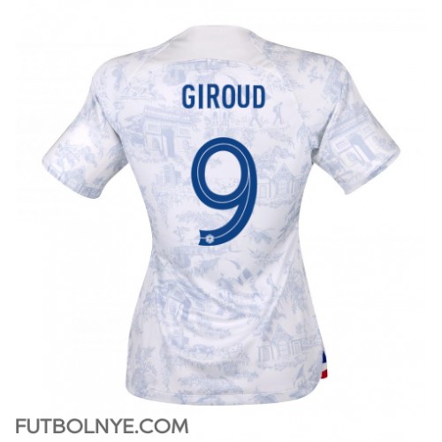 Camiseta Francia Olivier Giroud #9 Visitante Equipación para mujer Mundial 2022 manga corta